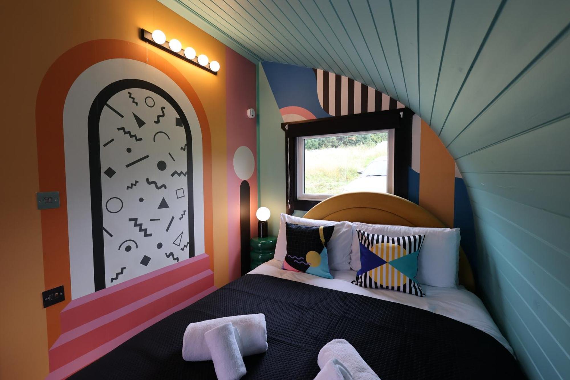 Ferienwohnung Ammonite Glamping Pod & Hot Tub Hungerton Exterior foto