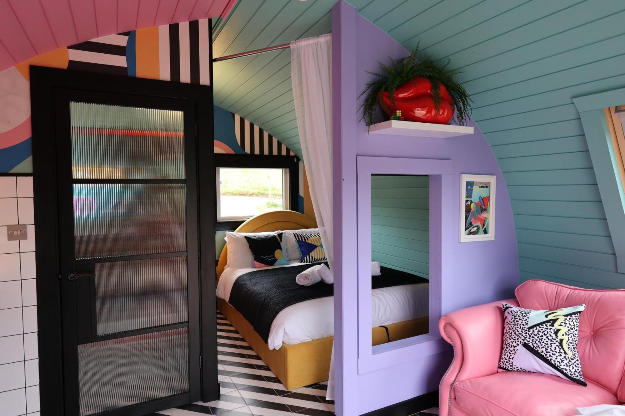 Ferienwohnung Ammonite Glamping Pod & Hot Tub Hungerton Exterior foto